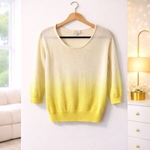✨ Olive + Oak Sunny Spring Ombré Knit Top Size M